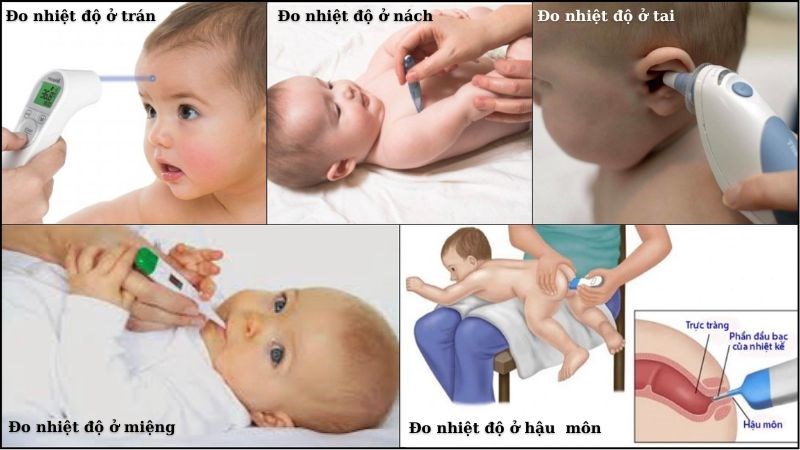 Bố mẹ nên dùng phương pháp đo nhiệt độ ở hậu môn cho bé để có kết quả chính xác nhất