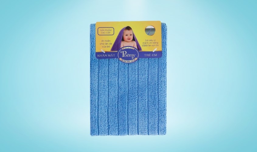 Khăn mặt polyester Poemy 34x78 cm - Màu ngẫu nhiên