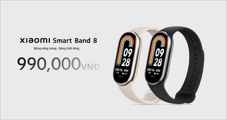  Xiaomi Smart Band 8 được mở bán với mức giá 990.000 đồng (Giá cập nhật ngày 04/10/2023)