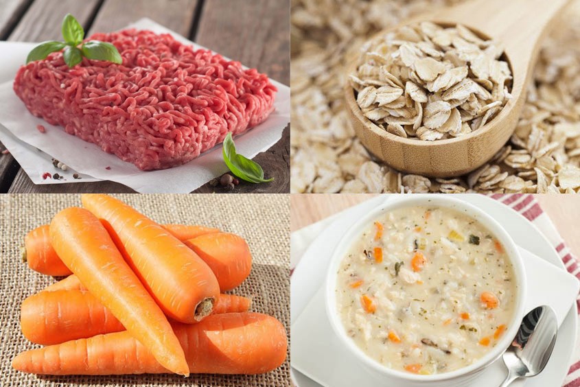 Hướng dẫn mẹ nấu cháo yến mạch thịt heo cho bé