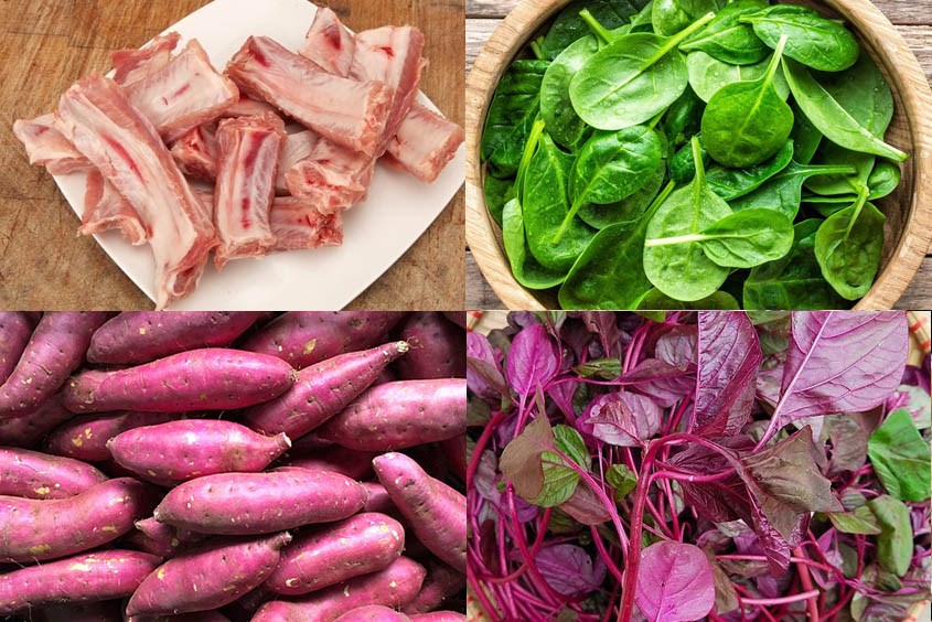 Cháo thịt heo rau dền cho bé bổ dưỡng