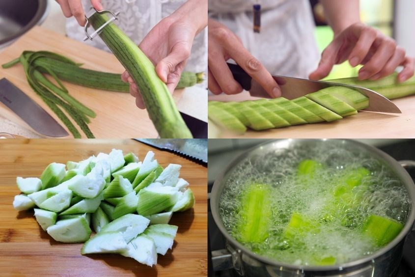 Cháo mướp thịt heo cho bé ăn dặm đơn giản, nhanh chóng