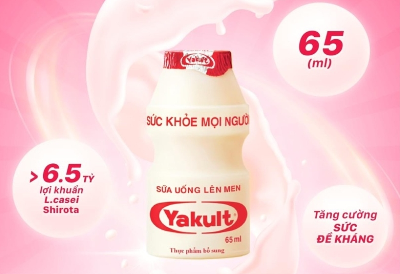 Lốc 5 chai sữa chua uống lên men Yakult 65 ml (từ 6 tháng)