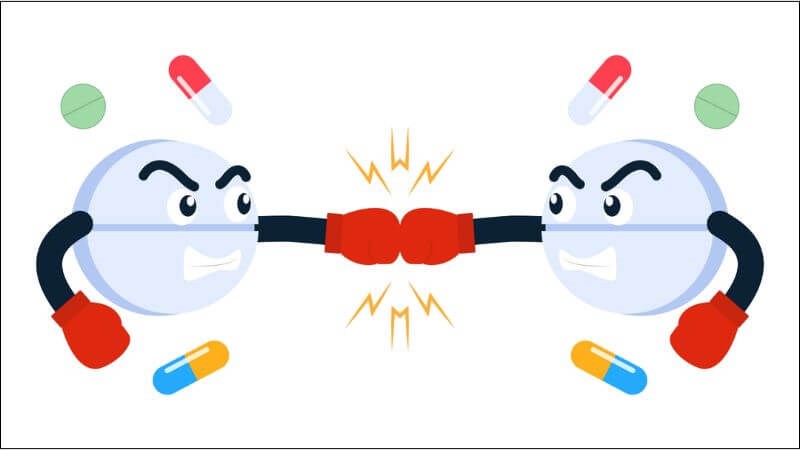 Tương t&aacute;c thuốc xảy ra l&agrave;m ảnh hưởng đến hiệu quả vitamin