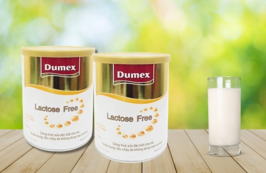 Sữa Dumex Lactose Free không chứa lactose phù hợp cho bé bị tiêu chảy