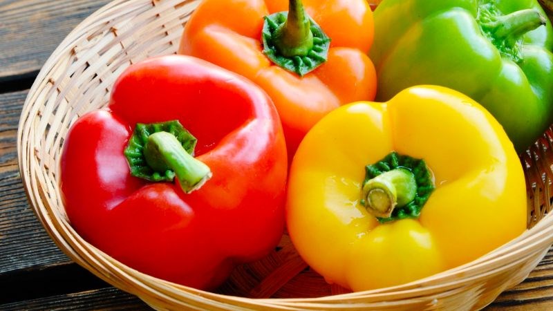Ớt chuông chứa nhiều vitamin A, thành phần quan trọng cho mắt
