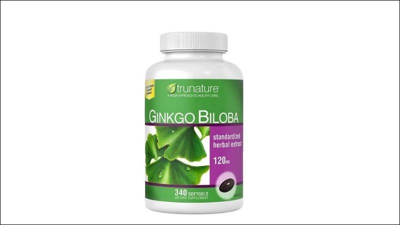 Viên uống Ginkgo Biloba 120mg Trunature giúp hỗ trợ cải thiện trí nhớ