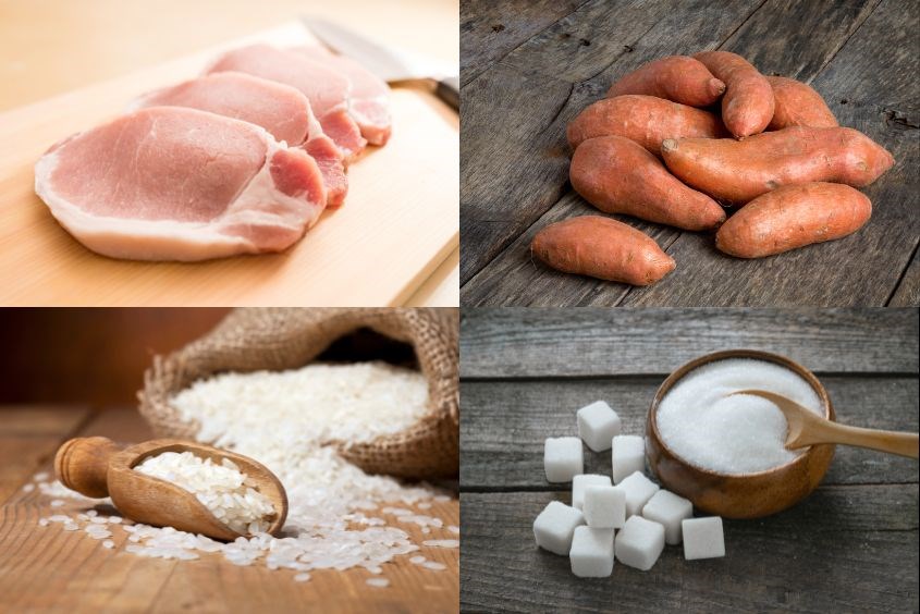 Công thức nấu cháo thịt heo khoai lang cho bé ăn dặm