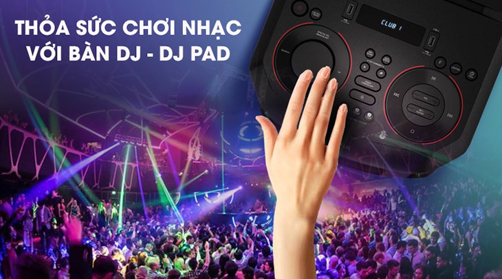 Loa LG XBoom RN5 phối các bản nhạc theo phong cách riêng với bàn hiệu chỉnh DJ - DJ Pad