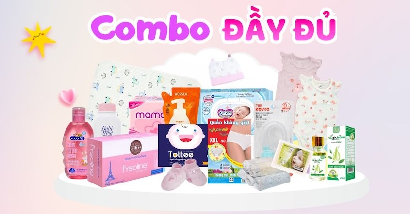 Gợi ý các sản phẩm trong combo đi sinh đầy đ Gợi ý các sản phẩm trong combo đi sinh đầy đủ
