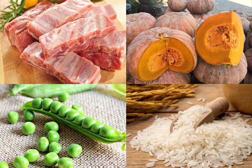 Mách mẹ các món cháo thịt heo đậu Hà Lan cho bé ăn dặm