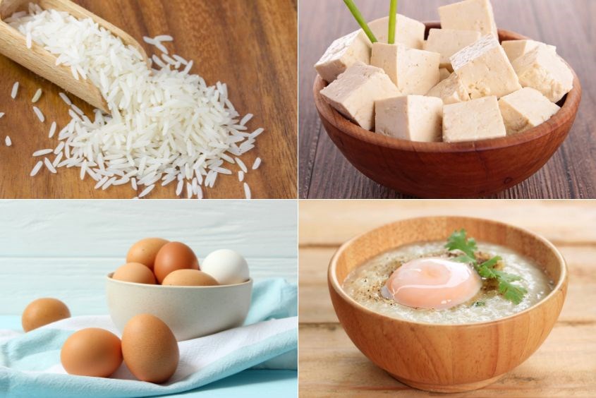 Gợi ý cách nấu cháo trứng đậu hũ non cho bé đơn giản