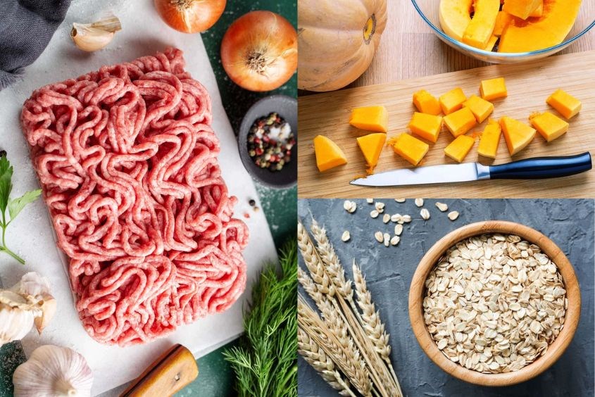 Cháo thịt heo bí đỏ cho bé ngon