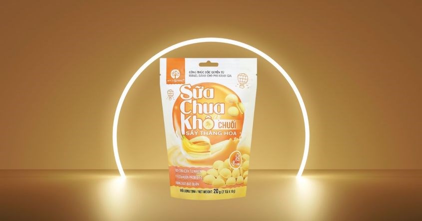 Sữa chua khô sấy thăng hoa vị chuối Myco Spring 20g (từ 8 tháng)