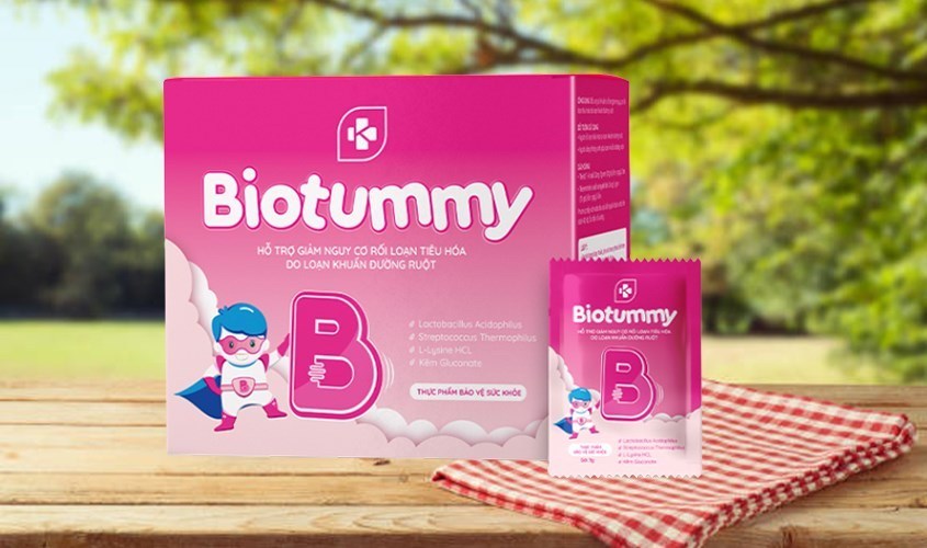 Men vi sinh Kentek Biotummy hỗ trợ giảm nguy cơ rối loạn tiêu hóa 30 gói (từ 3 tuổi)