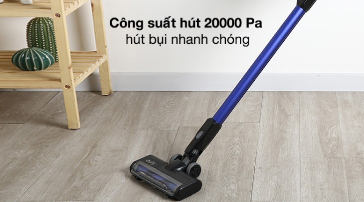 Máy hút bụi không dây Eufy HomeVac S11 Go T2501 sử dụng động cơ xoáy kép, giúp làm sạch các vết bẩn cứng đầu nhanh chóng