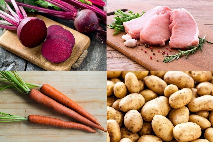 Cách nấu cháo củ dền thịt eho cho bé nhanh chóng