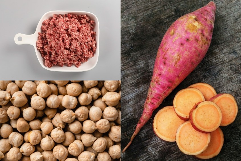 Các món cháo đậu gà thịt bò cho bé