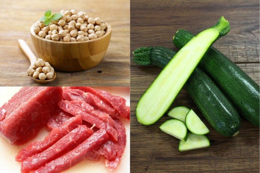 Cháo đậu gà thịt bò cho bé bổ dưỡng