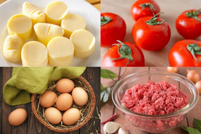 Món cháo đậu hũ trứng cà chua nấu với thịt bằm cho bé