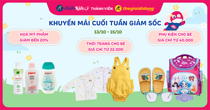 Khuyến mãi cuối tuần giảm sốc với nhiều ưu đãi hấp dẫn. Đặt hàng ngay thôi!
