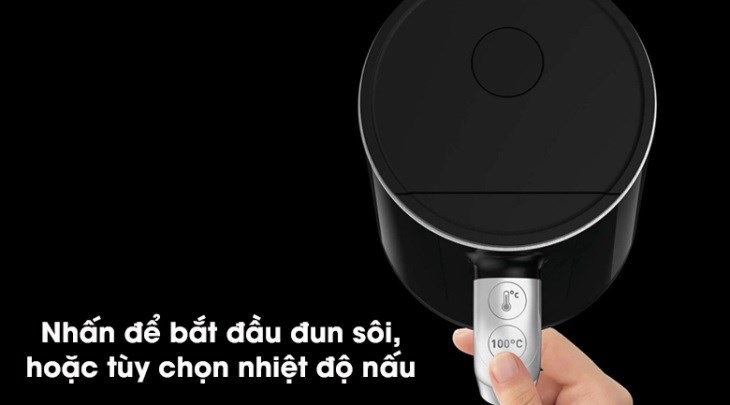 Thao tác ấm đun siêu tốc Tefal KO850810 dễ dàng chỉ với một nút nhấn