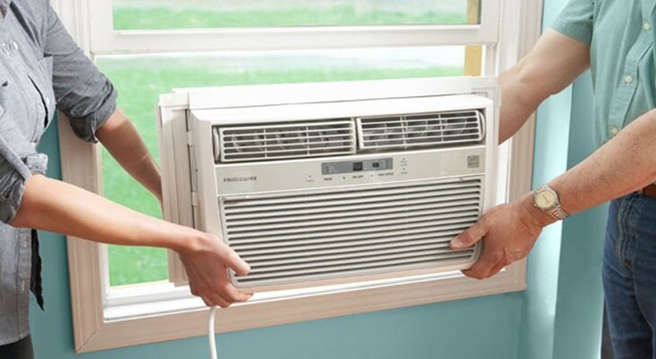 Máy lạnh không cục nóng được thiết kế để tích hợp cả cục lạnh và cục nóng nằm gọn trong máy