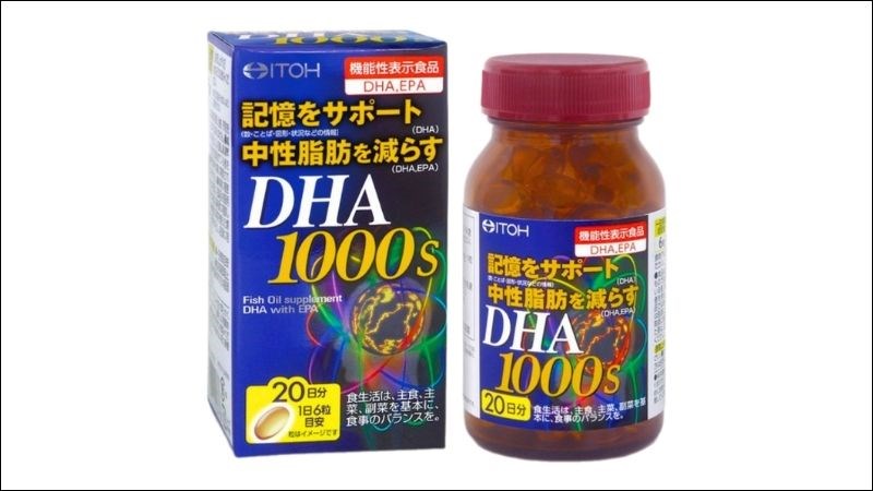Viên uống ITOH DHA 1000mg giúp bổ não, sáng mắt và cải thiện sức khỏe tim mạch