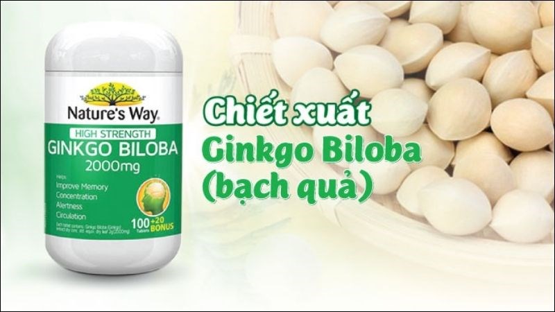 Trong mỗi viên nén 882mg chứa chiết xuất cô đặc khô lá cây bạch quả