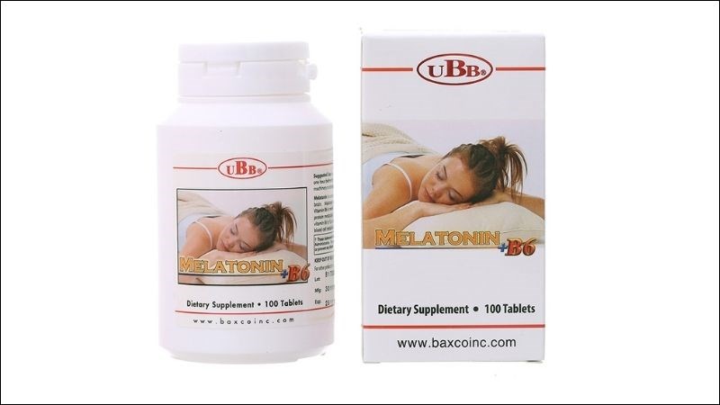 Viên uống UBB Melatonin + B6 giúp giảm stress và cải thiện giấc ngủ