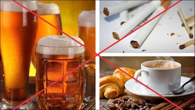 Tránh xa các chất kích thích để duy trì thể trạng và tinh thần khỏe mạnh