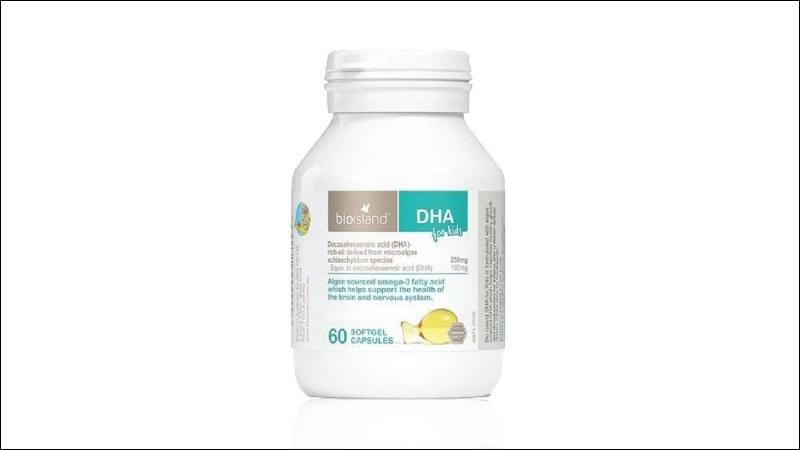 Viên dầu cá bổ sung DHA Bioisland hỗ trợ phát triển não bộ, thị lực