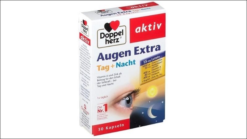Thuốc bổ mắt Doppelherz Augen Extra Tag Nacht giúp mắt sáng khỏe