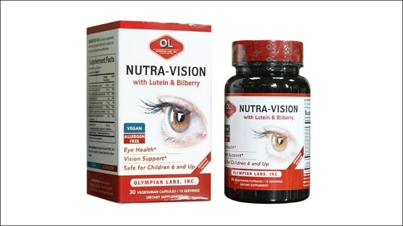 Viên uống hỗ trợ mắt Nutra-Vision phù hợp người có nguy cơ cao thoái hóa võng mạc