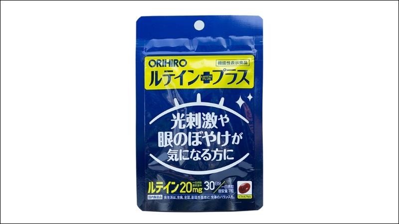 Viên uống Lutein Plus Orihiro có tác dụng chống tia UV và ánh sáng xanh