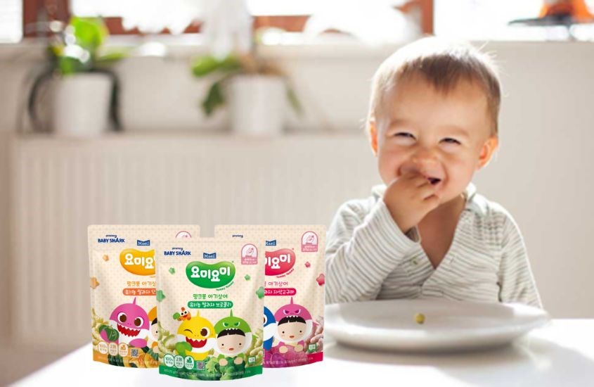 Bánh gạo ăn dặm Maeil Yommy Yommy phù hợp sử dụng với trẻ từ 7 tháng tuổi