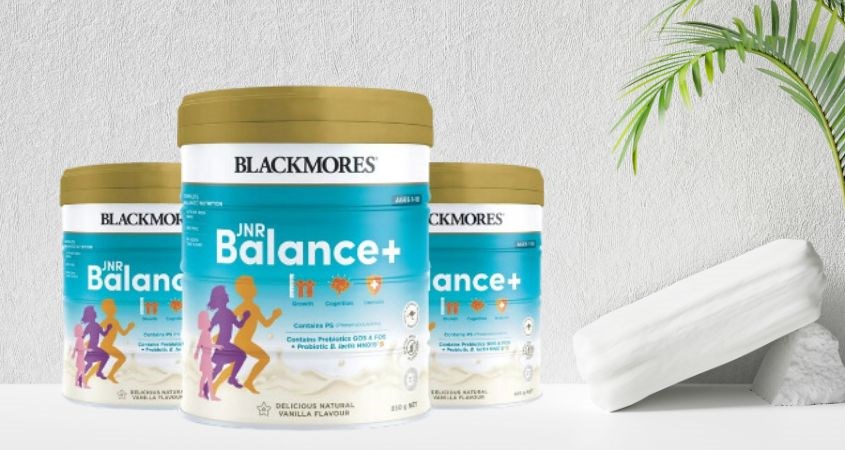 Sữa bột Blackmores JNR Balance+ hương vani 850g (1 - 10 tuổi)