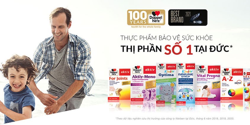 Doppelherz là thương hiệu về vitamin và khoáng chất số 1 tại Đức