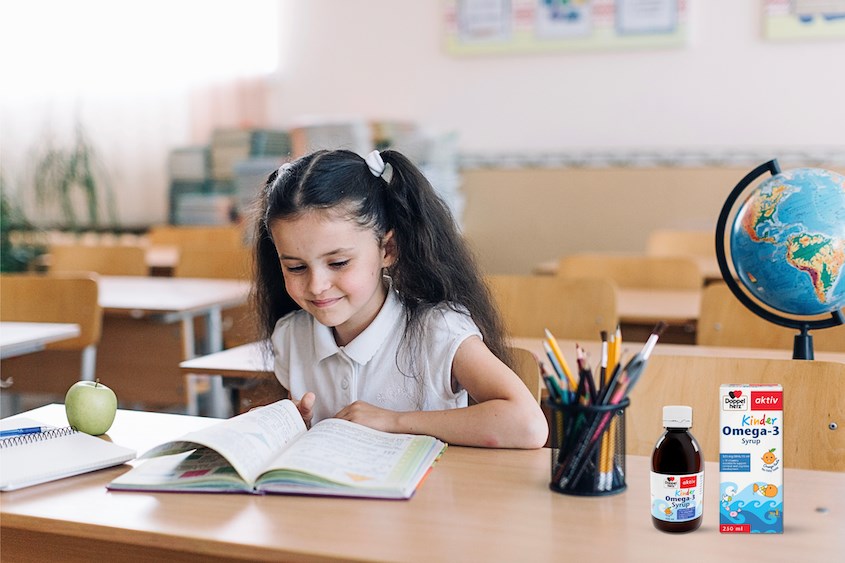 Siro Doppelherz Aktiv Kinder Omega 3 phát triển não bộ, thị lực mang lại nhiều ưu điểm vượt trội cho bé