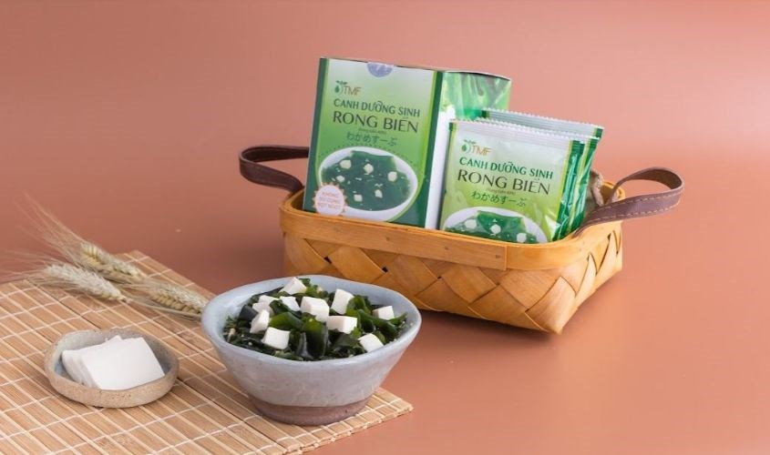 Canh dưỡng sinh rong biển Tâm Minh hộp 4 gói 5.5g (từ 1 tuổi)