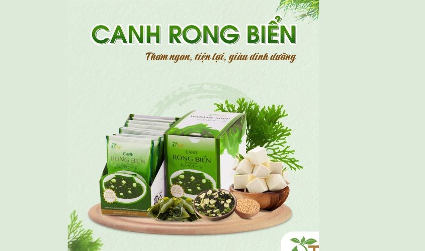 Thành phần trong canh rong biển 100% từ thiên nhiên, tốt cho tim mạch và tăng sức đề kháng