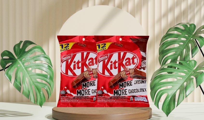 Bánh xốp phủ socola KitKat gói 12 thanh 204g (từ 3 tuổi) Bánh xốp phủ socola KitKat gói 12 thanh 204g (từ 3 tuổi)