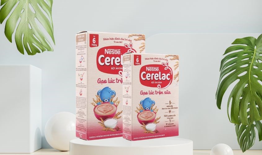 Bột ăn dặm Nestle Cerelac gạo lức trộn sữa hộp 200g (từ 6 tháng) Bột ăn dặm Nestle Cerelac gạo lức trộn sữa hộp 200g (từ 6 tháng)