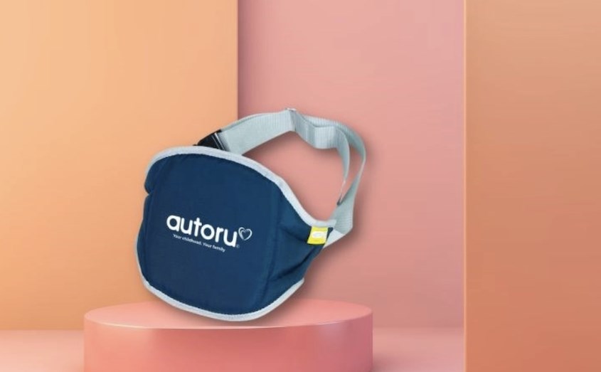 Đai đi xe máy Autoru AUCSB01 - Màu xanh navy (từ 5 tuổi)