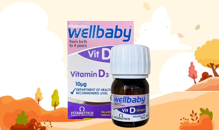 Vitamin D3 Wellbaby dạng nhỏ giọt cho bé từ sơ sinh - 4 tuổi