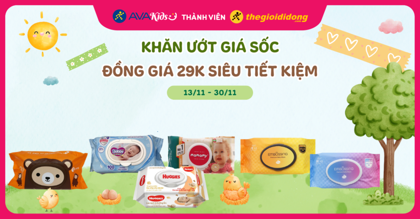 khuyến mãi khăn giấy