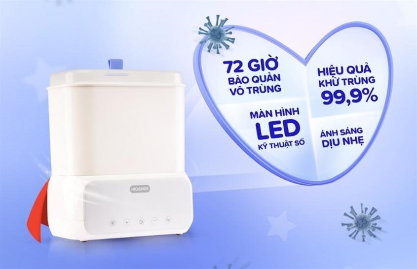 Máy tiệt trùng và sấy khô bình sữa IROCKER ST-001 Máy tiệt trùng và sấy khô bình sữa IROCKER ST-001