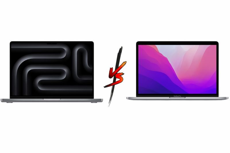 So sánh MacBook Pro 14 inch M3 2023 và MacBook Pro 13 inch M2 2022