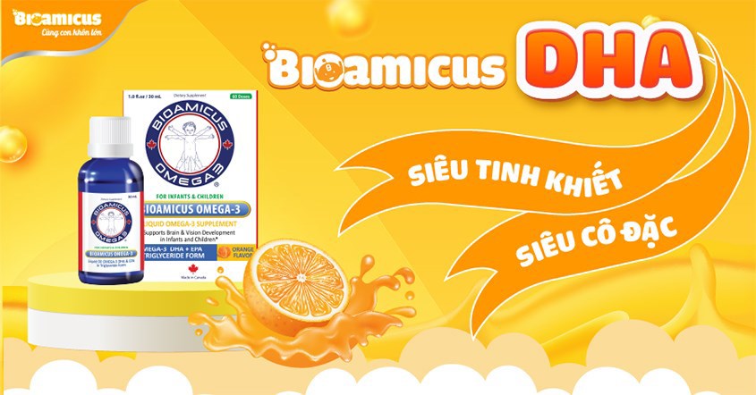 BioAmicus DHA bổ sung DHA siêu cô đặc với hàm lượng cao