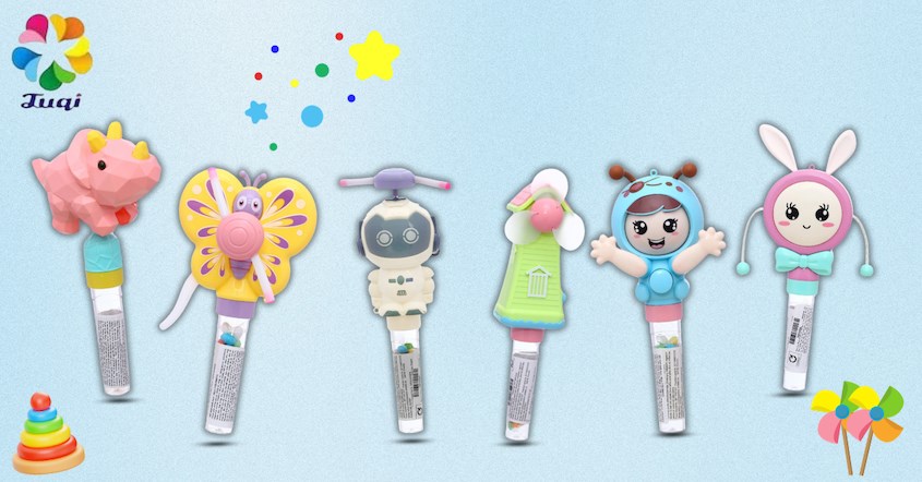 Kẹo đồ chơi Shantou Juqi có màu sắc tinh tế, chất liệu an toàn và giá thành phải chăng